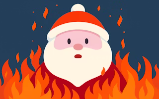Santa on Fire